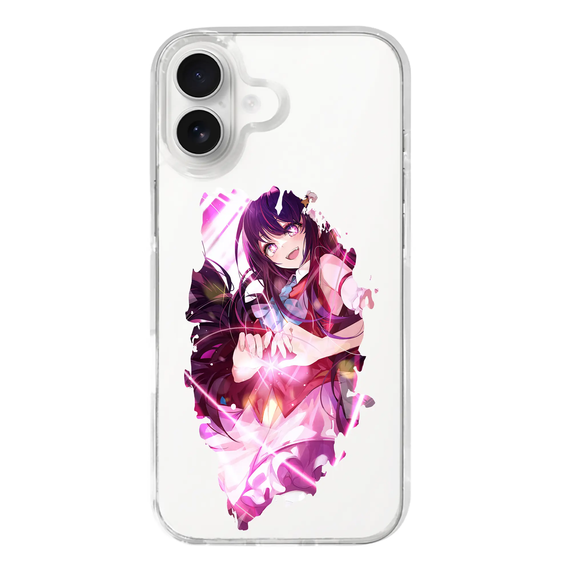 推しの子 グッズ,星野アイ - iPhone 17シリーズ 透明スマホケース – 薄型・耐衝撃・精密フィット保護カバー